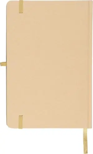 Cuaderno Kraft A5 80p 70gsm aluminio efecto espejo FSC