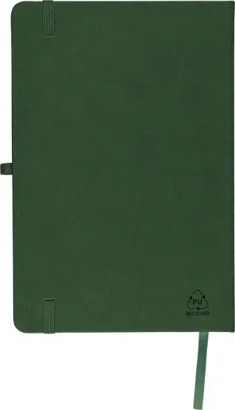 Cuaderno PU reciclado A5 80p 70gsm FSC grabado relieve