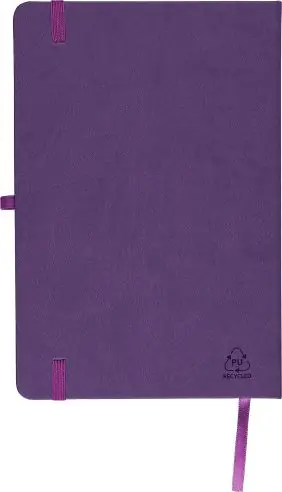 Cuaderno PU reciclado A5 80p 70gsm FSC grabado relieve