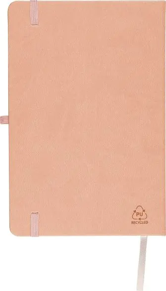 Cuaderno PU reciclado A5 80p 70gsm FSC grabado relieve