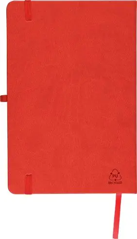 Cuaderno PU reciclado A5 80p 70gsm FSC grabado relieve