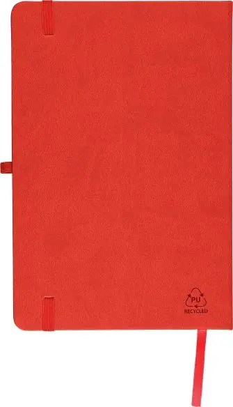 Cuaderno PU reciclado A5 80p 70gsm FSC grabado relieve