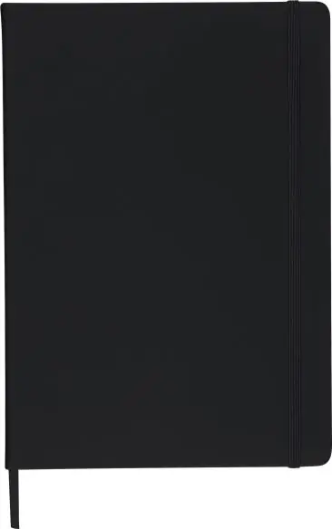 Cuaderno A4 PU reciclado 96p 65gsm FSC banda elástica