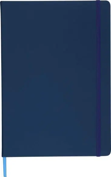 Cuaderno A4 PU reciclado 96p 65gsm FSC banda elástica