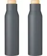 Botella termo acero 500 ml tapón símil bambú - Imagen 80