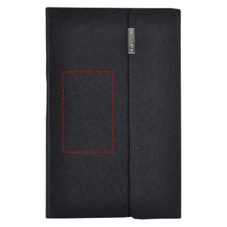 Set libreta A5 PU magnético 80h satinado y bolígrafo caja