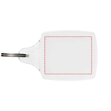 Llavero A5 transparente con papel extraíble