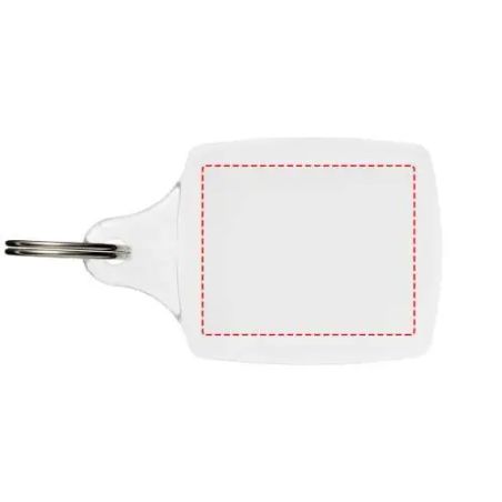 Llavero A5 transparente con papel extraíble