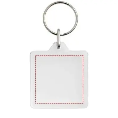 Llavero cuadrado transparente U1 4.5 x 3.9 cm