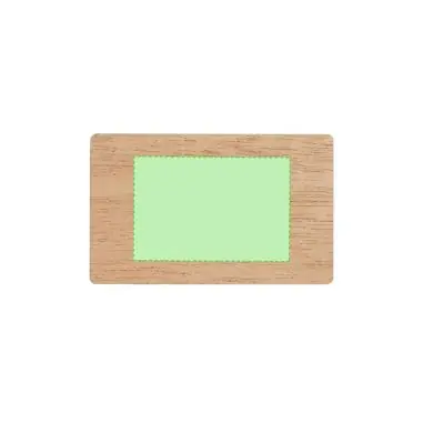 Set 10 tarjetas madera natural veteado marcaje láser kraft