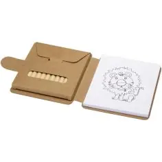 Set de bloc de dibujo y lápices Ecológico Personalizado 6107997