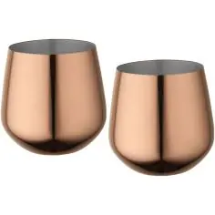 Juego de tazas de acero inoxidable Cascade de 540 ml Ecológica Personalizada 6126367