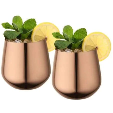 Juego de tazas de acero inoxidable Cascade de 540 ml Ecológica Personalizada 6126367