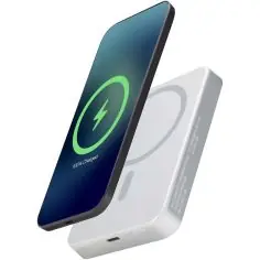 Batería externa magnética Avis de 10 000 mAh fabricada con aluminio reciclado RCS Ecológica Personalizada 6124445