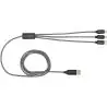Cable de carga 5 en 1 de aluminio reciclado y RPET de Ecológica Personalizada 6124492 - Imagen 2