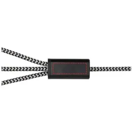 Cable de carga 5 en 1 de aluminio reciclado y RPET de Ecológica Personalizada 6124492