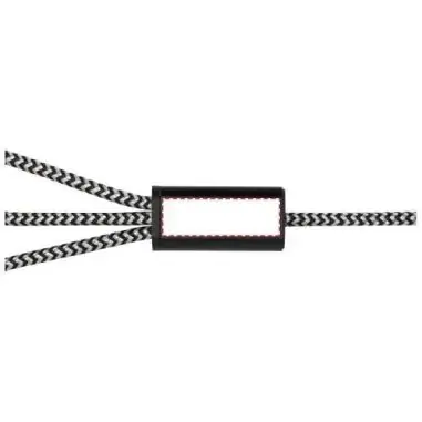 Cable de carga 5 en 1 de aluminio reciclado y RPET de Ecológica Personalizada 6124492