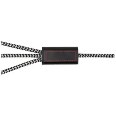 Cable de carga 5 en 1 de aluminio reciclado y RPET de Ecológica Personalizada 6124492