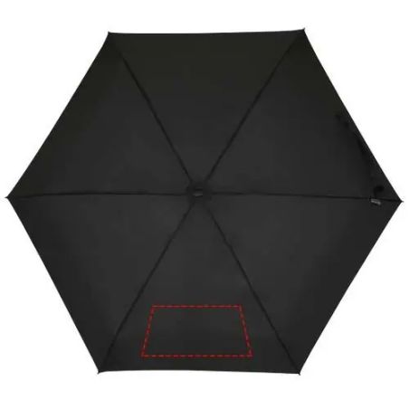 Paraguas plegable Jill de 19 pulgadas de RPET con funda