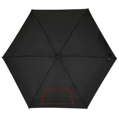 Paraguas plegable Jill de 19 pulgadas de RPET con funda
