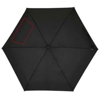 Paraguas plegable Jill de 19 pulgadas de RPET con funda