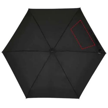 Paraguas plegable Jill de 19 pulgadas de RPET con funda