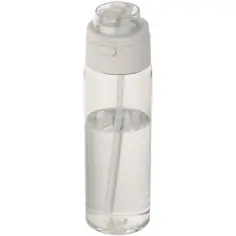 Botella de agua Theron de 700 ml de plástico reciclado RCS con tapa de doble función y pajita abatible Ecológica Personalizada 6
