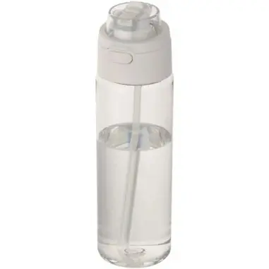 Botella de agua Theron de 700 ml de plástico reciclado RCS con tapa de doble función y pajita abatible Ecológica Personalizada 6