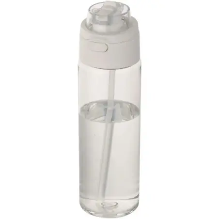 Botella de agua Theron de 700 ml de plástico reciclado RCS con tapa de doble función y pajita abatible Ecológica Personalizada 6