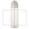 Botella de agua Theron de 700 ml de plástico reciclado RCS con tapa de doble función y pajita abatible Ecológica Personalizada 6 - Imagen 9
