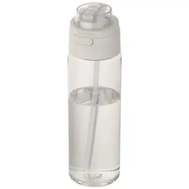 Botella de agua Theron de 700 ml de plástico reciclado RCS con tapa de doble función y pajita abatible Ecológica Personalizada 6