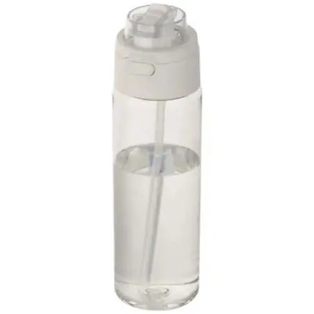 Botella de agua Theron de 700 ml de plástico reciclado RCS con tapa de doble función y pajita abatible Ecológica Personalizada 6