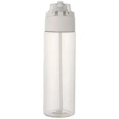 Botella de agua Theron de 700 ml de plástico reciclado RCS con tapa de doble función y pajita abatible Ecológica Personalizada 6