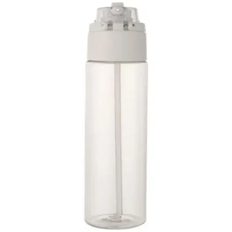 Botella de agua Theron de 700 ml de plástico reciclado RCS con tapa de doble función y pajita abatible Ecológica Personalizada 6