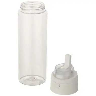 Botella de agua Theron de 700 ml de plástico reciclado RCS con tapa de doble función y pajita abatible Ecológica Personalizada 6