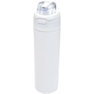 Botella Theron de 800 ml de acero reciclado con pajita