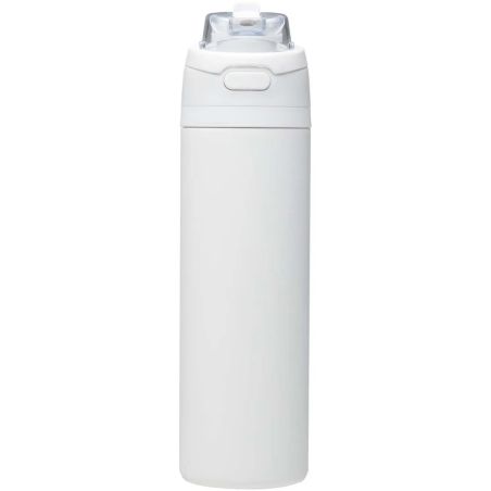 Botella Theron de 800 ml de acero reciclado con pajita