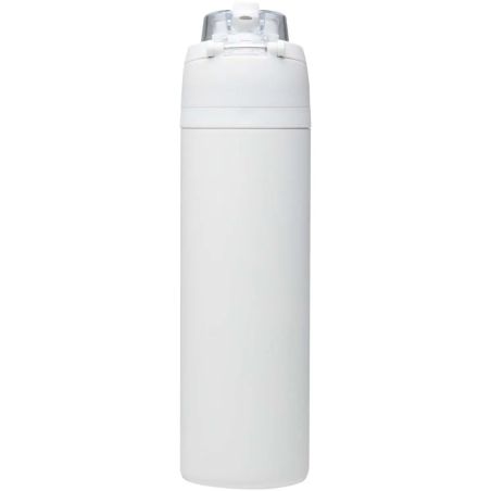 Botella Theron de 800 ml de acero reciclado con pajita