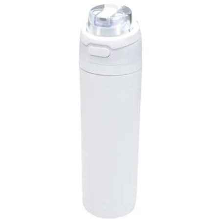 Botella Theron de 800 ml de acero reciclado con pajita