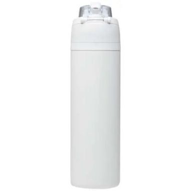 Botella Theron de 800 ml de acero reciclado con pajita