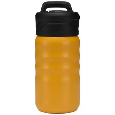 Botella deportiva Knox de 350 ml de acero inoxidable de doble pared reciclado RCS con pajita abatible Ecológica Personalizada 61