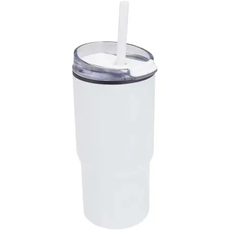 Vaso térmico de doble pared reciclado RCS de 540 ml Westin con pajita Ecológico Personalizado 6100959