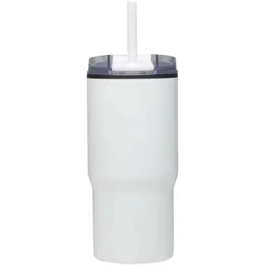 Vaso térmico de doble pared reciclado RCS de 540 ml Westin con pajita Ecológico Personalizado 6100959