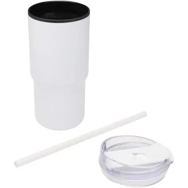Vaso térmico de doble pared reciclado RCS de 540 ml Westin con pajita Ecológico Personalizado 6100959