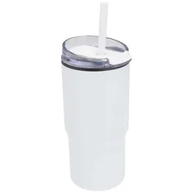 Vaso térmico de doble pared reciclado RCS de 540 ml Westin con pajita Ecológico Personalizado 6100959