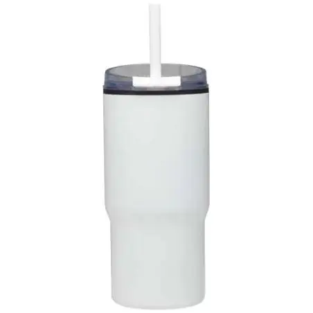 Vaso térmico de doble pared reciclado RCS de 540 ml Westin con pajita Ecológico Personalizado 6100959