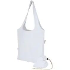 Bolsa de tela de algodón reciclada GRS «Madras Blend», 140 g/m², plegable, 7 l Ecológica Personalizada 6120805