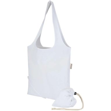 Bolsa Madras Blend plegable de algodón y PET reciclados, 7 l