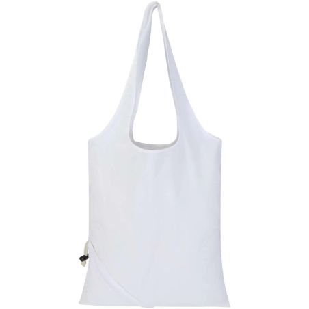 Bolsa Madras Blend plegable de algodón y PET reciclados, 7 l