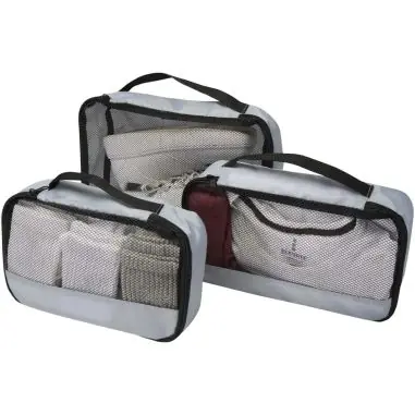 Cubos de viaje reciclados Jet GRS - juego de 3 Ecológico Personalizado 6120807